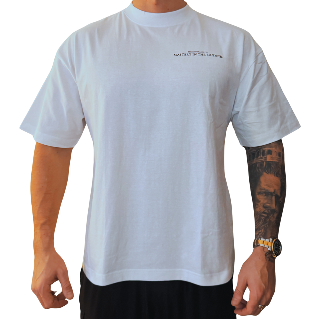 THE QUIET TAKEOVER, MASTERY IN SILENCE - Oversized Heavyweight Highneck T-Shirt