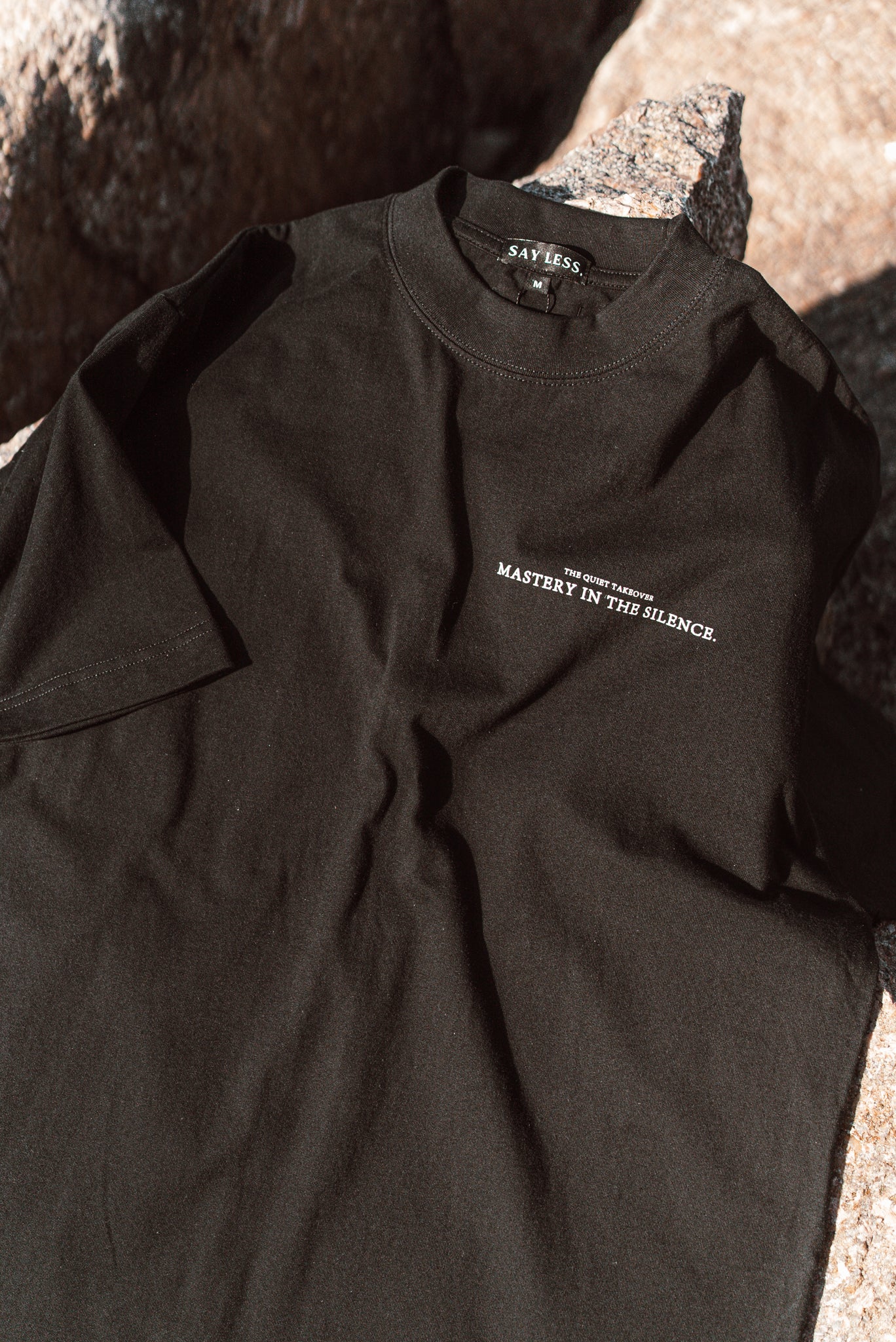 THE QUIET TAKEOVER, MASTERY IN SILENCE - Oversized Heavyweight Highneck T-Shirt