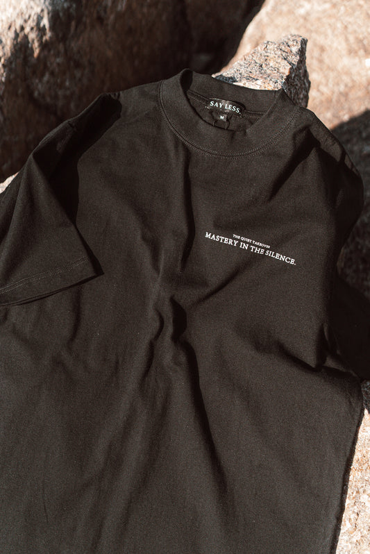 THE QUIET TAKEOVER, MASTERY IN SILENCE - Oversized Heavyweight Highneck T-Shirt